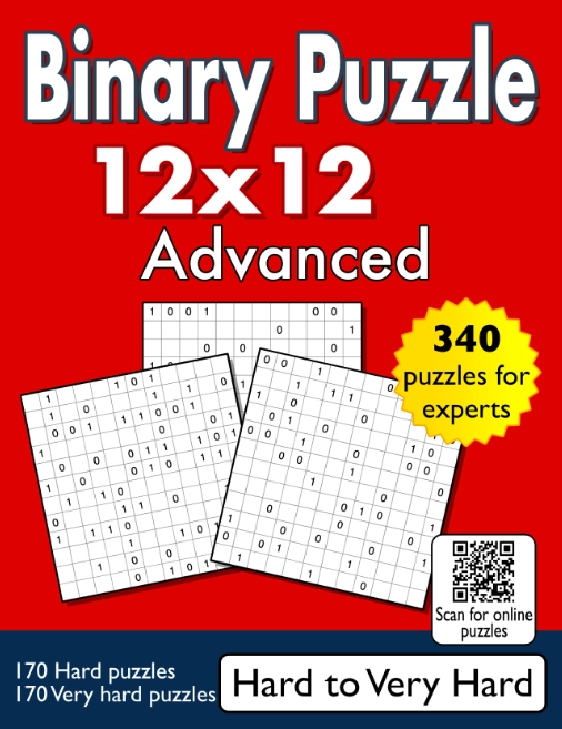 Binary Puzzle 12x12 Advanced Edition book cover